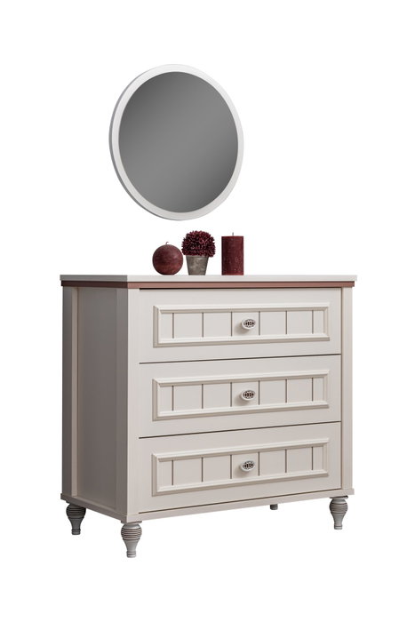Hanah Home Ezgi Cómoda en Crema claro Hanah Home Ezgi Cómoda en Crema claro